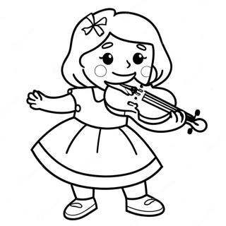 Pagina Para Colorir Da Annie Tocando Violino 34964-29105