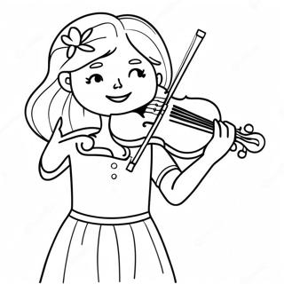 Pagina Para Colorir Da Annie Tocando Violino 34964-29108