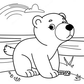 Pagina Para Colorir Do Filhote De Urso Polar Adoravel 35014-29146