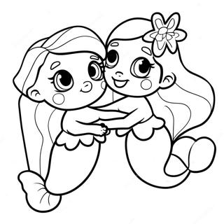 Pagina Para Colorir Ariel E Melody 35103-29214