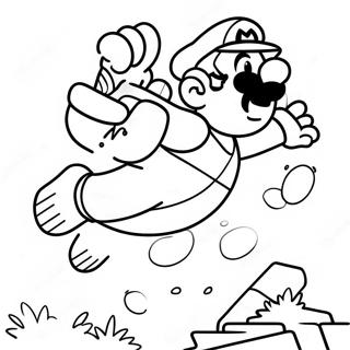 Pagina Para Colorir Super Mario Pulando Sobre Goomba 35134-29241