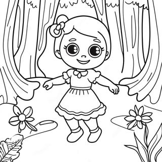 Pagina Para Colorir Lucy Em Uma Floresta Magica 35144-29251