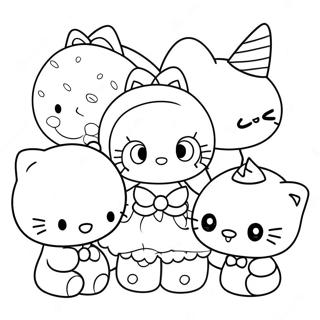 Pagina Para Colorir Hello Kitty E Amigos Fofos 35164-29265