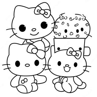 Pagina Para Colorir Hello Kitty E Amigos Fofos 35164-29266