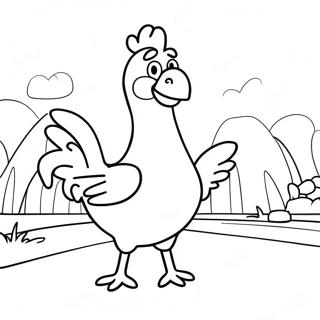 Pagina Para Colorir Personagens Engracados De Chicken Run 35174-29273