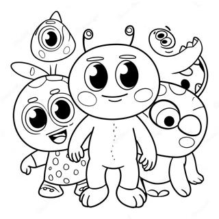 Pagina Para Colorir Do Henry Hugglemonster Com Amigos 35264-29345