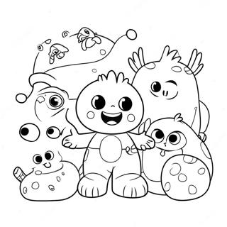 Pagina Para Colorir Do Henry Hugglemonster Com Amigos 35264-29346