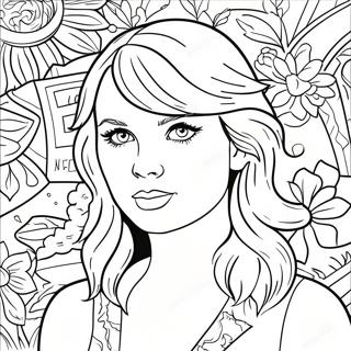 Pagina Para Colorir Da Taylor Swift Evermore 35273-29351