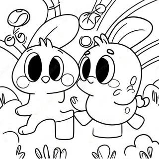 Pagina Para Colorir Do Divertido Duo Abc 35374-29433