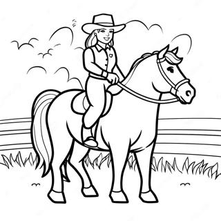 Pagina Para Colorir Da Menina Do Campo Montando A Cavalo 35384-29444