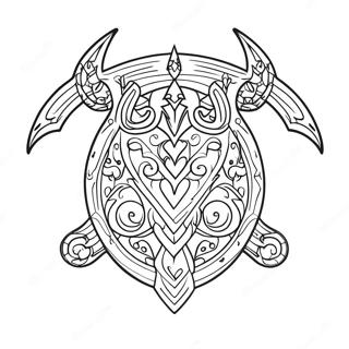 Pagina Para Colorir Do Logo Do Skyrim 35403-29454