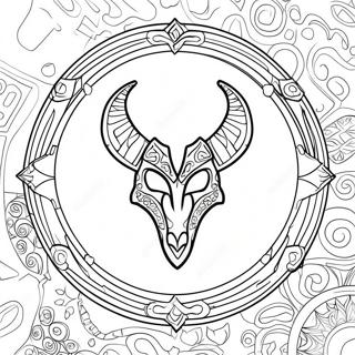 Pagina Para Colorir Do Logo Do Skyrim 35403-29455