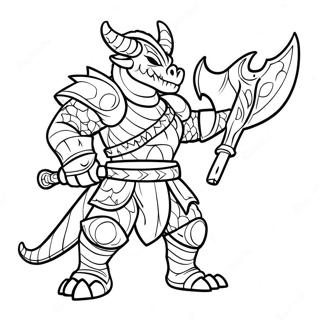 Pagina Para Colorir Do Dragonborn Em Batalha 35404-29458