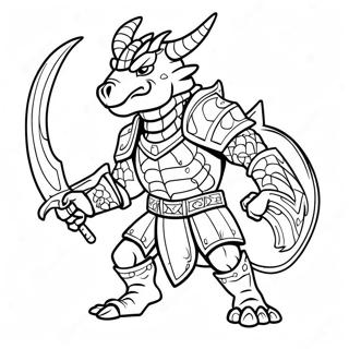 Pagina Para Colorir Do Dragonborn Em Batalha 35404-29459