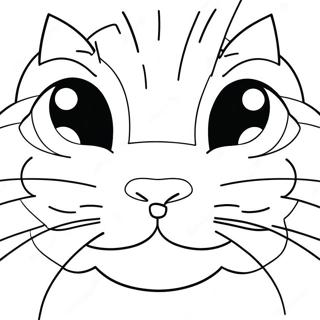 Pagina Para Colorir Do Rosto De Gato Fofo 35424-29475