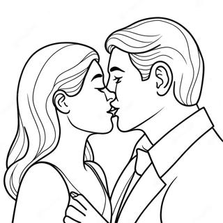 Pagina Para Colorir De Casais Se Beijando 35453-29494