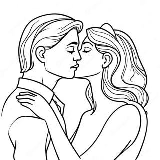 Pagina Para Colorir De Casais Se Beijando 35453-29495