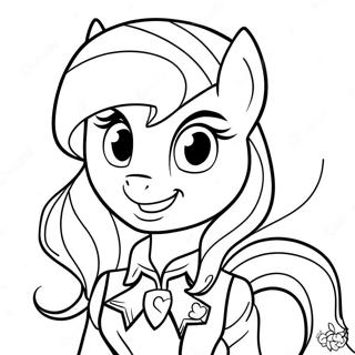 Pagina Para Colorir Da Garota Equestria Sunset Shimmer Aventureira 35464-29505