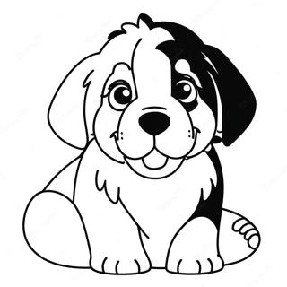 Pagina Para Colorir Do Fofo Filhote De Bernese Mountain Dog 35564-29586