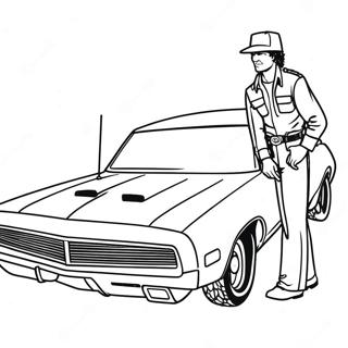 Pagina Para Colorir De Bo E Luke Duke No General Lee 35594-29611