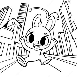 Pagina Para Colorir Do Spider Ham Balancando Pela Cidade 35624-29633