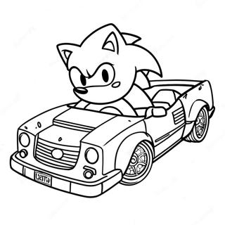 Pagina Para Colorir Do Carro Do Sonic 35653-29654