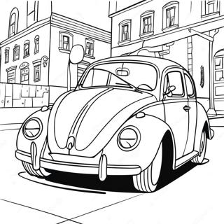 Pagina Para Colorir Do Vw Fusca Estilo Vintage 35664-29666