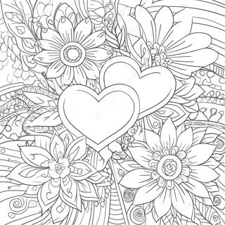 Pagina Para Colorir De Coracoes E Flores 3569-2898