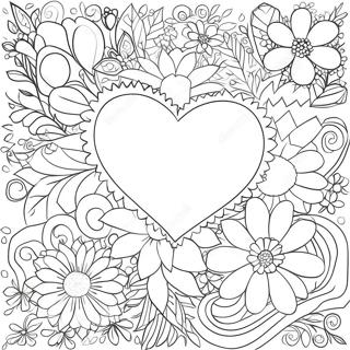 Pagina Para Colorir De Coracoes E Flores 3569-2899