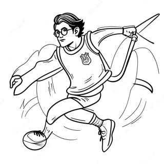 Harry Potter Quadribol Páginas Para Colorir