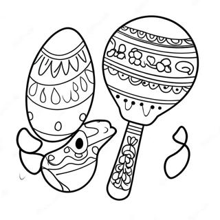 Pagina Para Colorir Maracas Coloridas Em Uma Festa 35714-29708