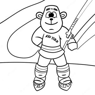 Pagina Para Colorir Mascote Dos New York Rangers 35734-29724