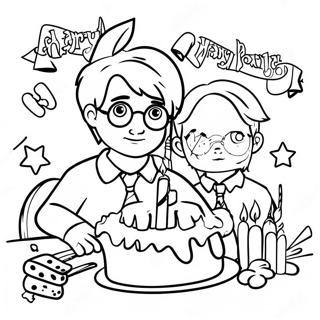 Pagina Para Colorir Festa De Aniversario Do Harry Potter 35773-29752