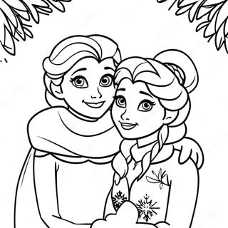 Pagina Para Colorir De Elsa E Anna No Pais Das Maravilhas De Inverno 3580-2911