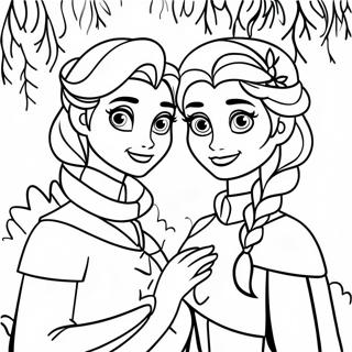 Pagina Para Colorir De Elsa E Anna No Pais Das Maravilhas De Inverno 3580-2912