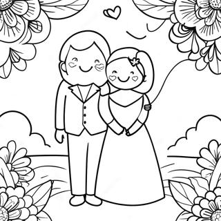 Pagina Para Colorir Casal Do Verdadeiro Amor Romantico 35854-29817