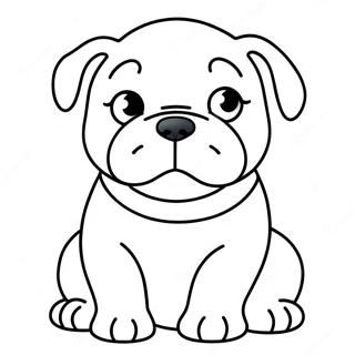 Pagina Para Colorir De Filhote De Bulldog Fofo 3590-2920