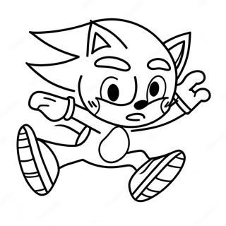 Pagina Para Colorir Do Sonic The Hedgehog Correndo Rapido 35954-29900