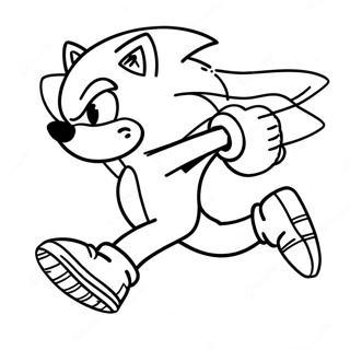 Pagina Para Colorir Do Sonic The Hedgehog Correndo Rapido 35954-29993