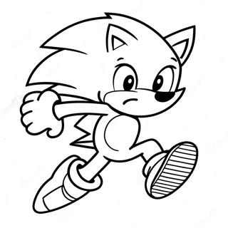 Pagina Para Colorir Do Sonic The Hedgehog Correndo Rapido 35954-29994