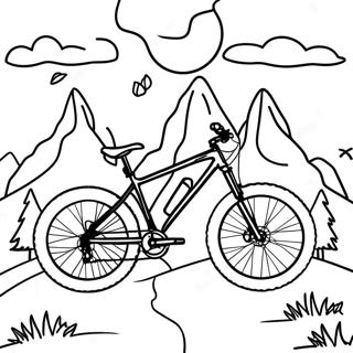 Pagina Para Colorir De Aventura De Mountain Bike 3600-2926