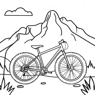 Pagina Para Colorir De Aventura De Mountain Bike 3600-2927