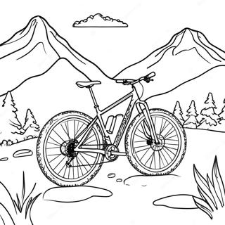 Pagina Para Colorir De Aventura De Mountain Bike 3600-2928