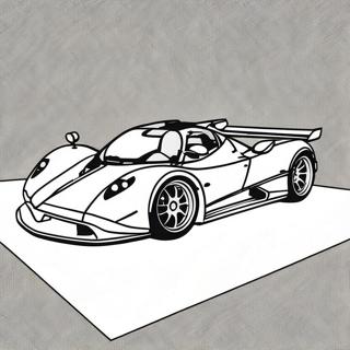 Pagina Para Colorir Pagani Zonda Em Acao 36014-30053