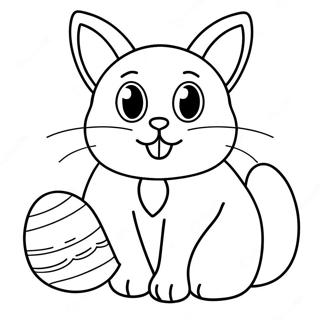 Pagina Para Colorir Gato Da Pascoa 36053-30063