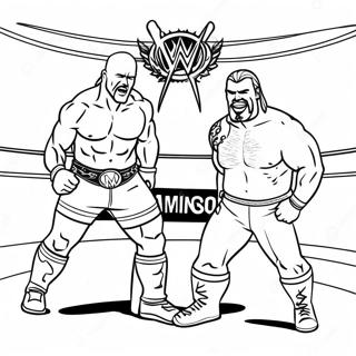 Pagina Para Colorir De Luta Pelo Campeonato Da Wwe 3610-2935