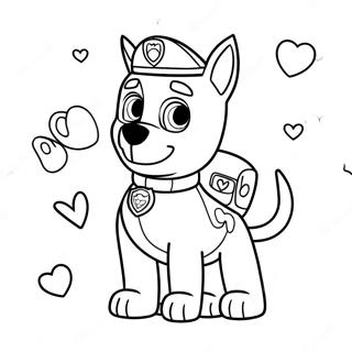 Pagina Para Colorir Dia Dos Namorados Patrulha Canina 36203-30200