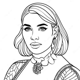 Pagina Para Colorir Dua Lipa 36223-30211