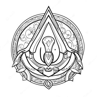 Pagina Para Colorir Do Logo Do Assassins Creed 36263-30252