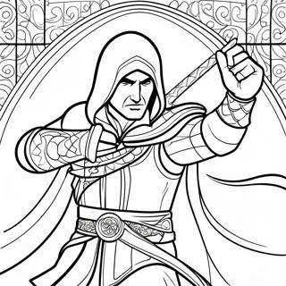 Pagina Para Colorir Do Ezio Auditore Em Acao 36264-30246